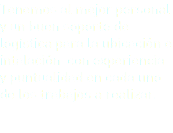 Tenemos al mejor personal y un buen soporte de logística para la ubicación e intalación con experiencia y puntualidad en cada uno de los trabajos a realizar. 